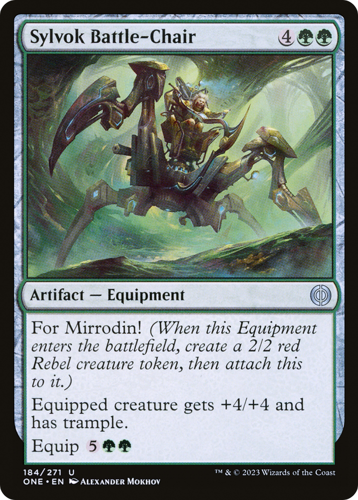 Sylvok Battle-Chair (ONE-184) - Phyrexia: All Will Be One