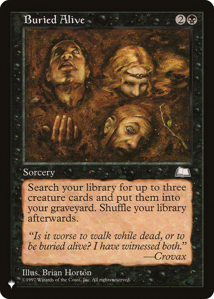Buried Alive (LIST-WTH-63) - The List