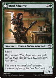 Bird Admirer (MID-169) - Innistrad: Midnight Hunt: (Double Faced Transform) Foil
