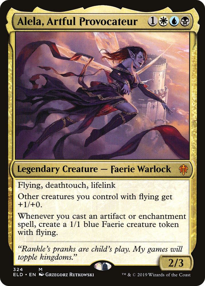 Alela, Artful Provocateur (ELD-324) - Throne of Eldraine Foil