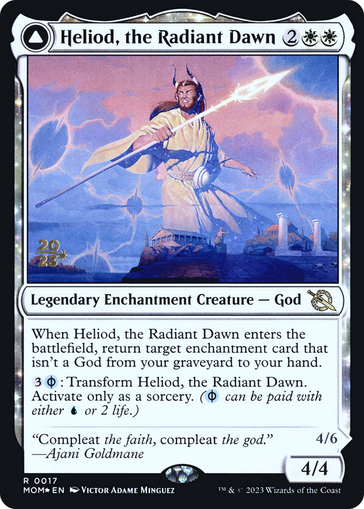 Heliod, the Radiant Dawn (PRE-17S) - March of the Machine Promos: (enchantment) Foil