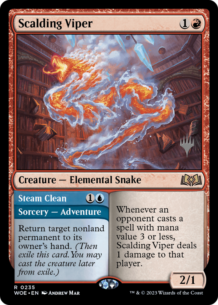 Scalding Viper (PPWOE-235) - Wilds of Eldraine Promos