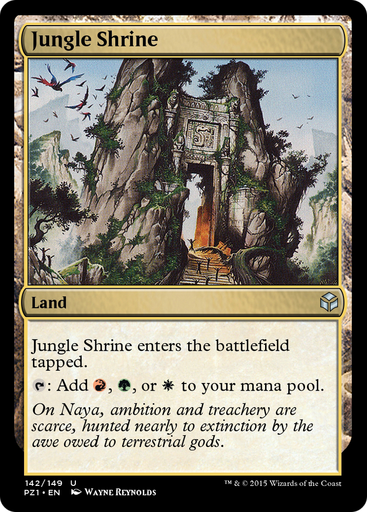 Jungle Shrine (PZ1-142) - Legendary Cube Prize Pack Foil