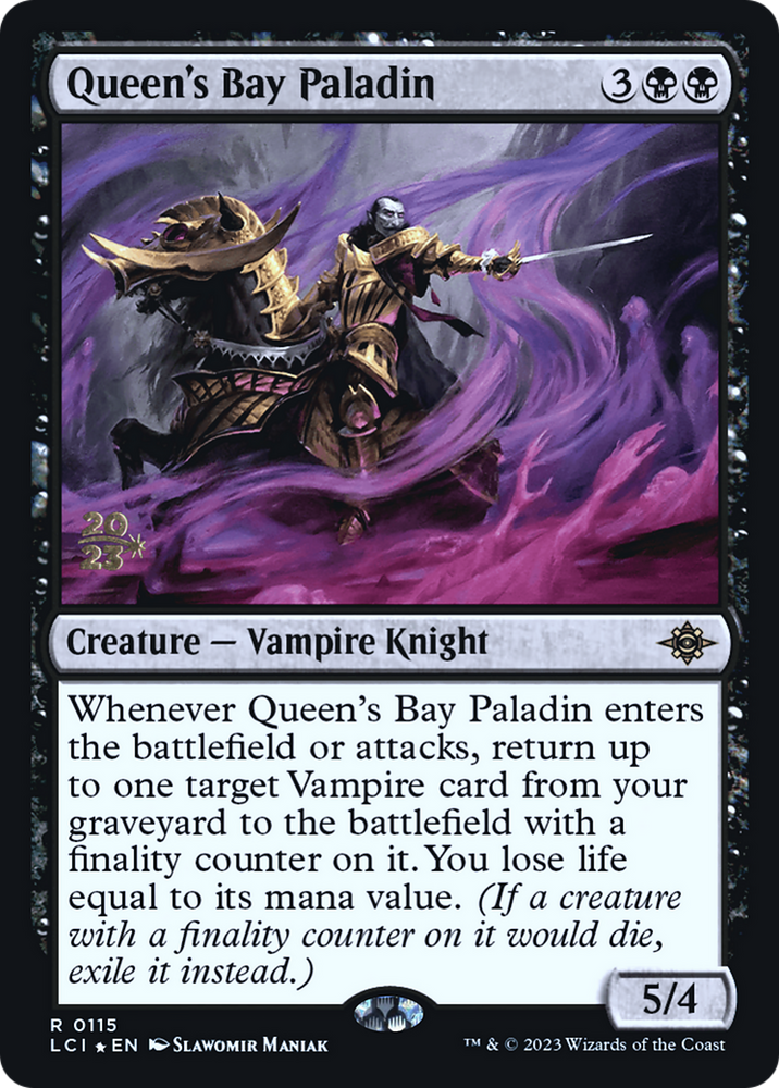 Queen's Bay Paladin (PRE-115) - The Lost Caverns of Ixalan Promos Foil