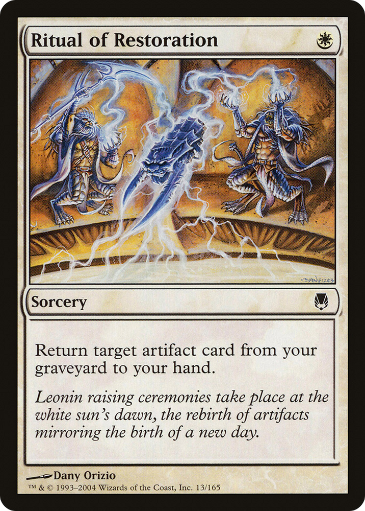 Ritual of Restoration (DST-013) - Darksteel