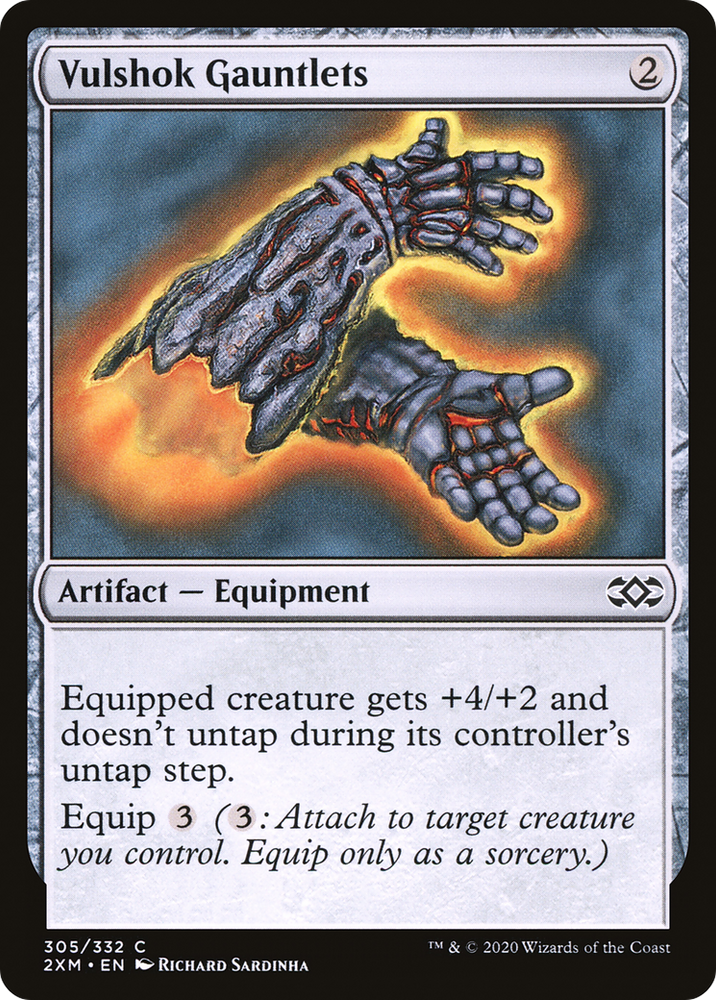 Vulshok Gauntlets (2XM-305) - Double Masters Foil