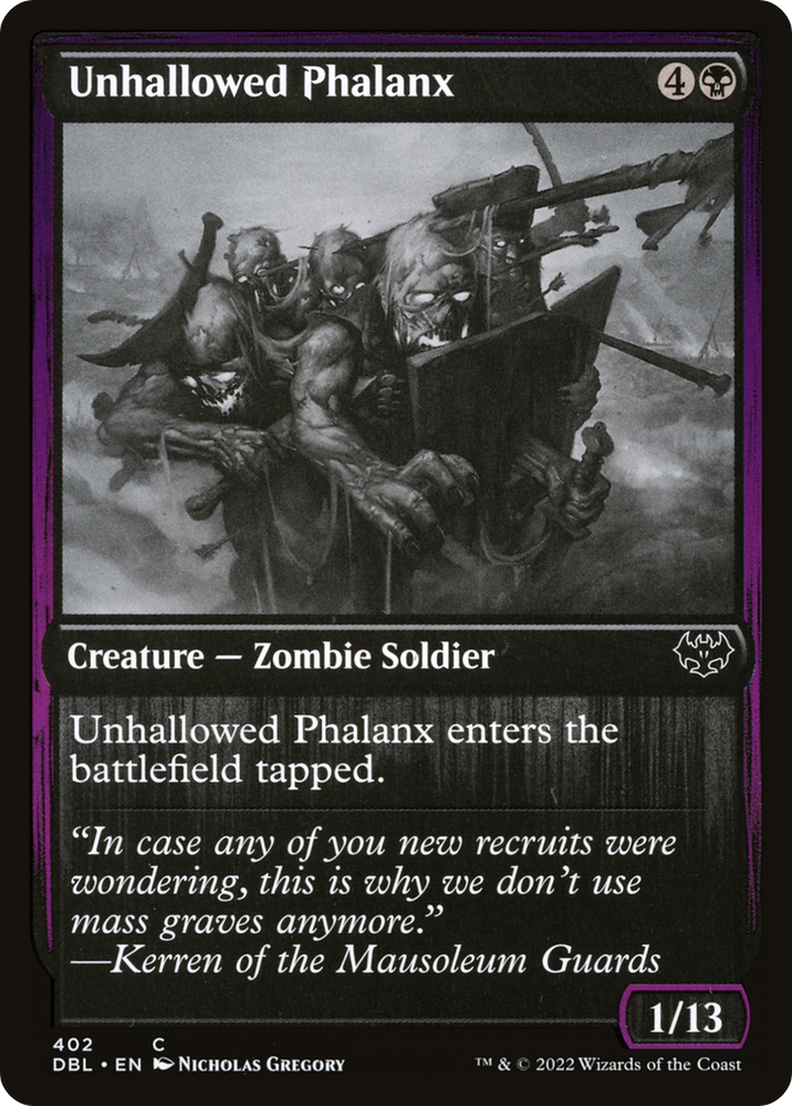 Unhallowed Phalanx (DBL-402) - Innistrad: Double Feature Foil