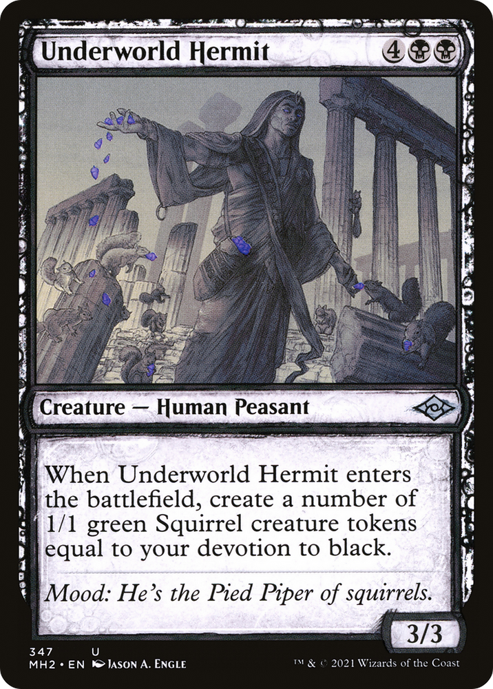 Underworld Hermit (Showcase) (MH2-347) - Modern Horizons 2: (Showcase)