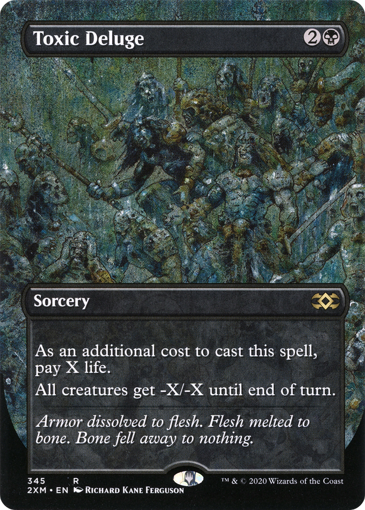 Toxic Deluge (Borderless) (2XM-345) - Double Masters (Borderless) Foil