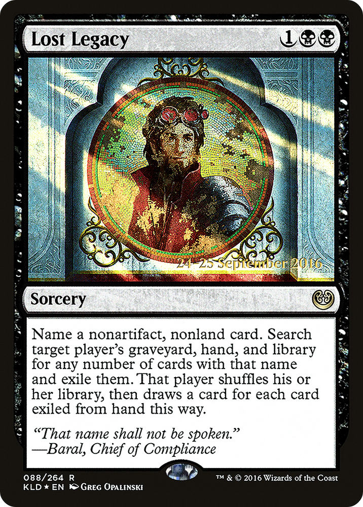 Lost Legacy (PRE-088) - Kaladesh Promos Foil