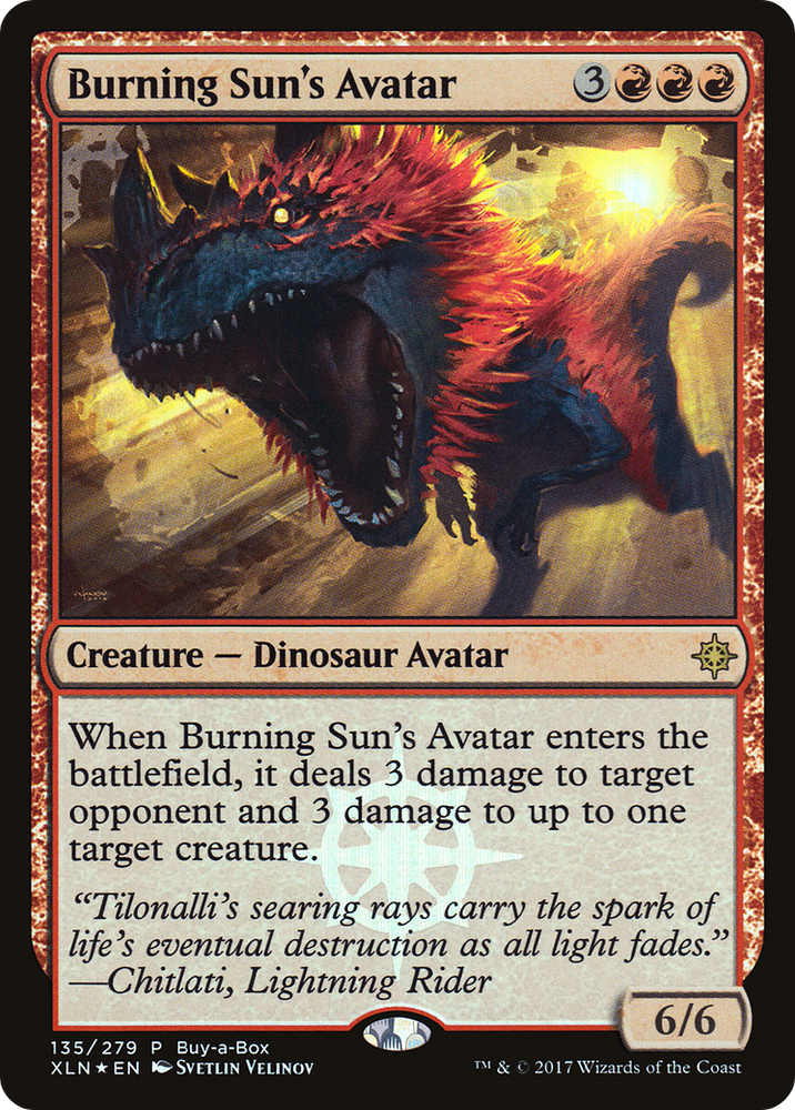 Burning Sun's Avatar (BABP-135) - Ixalan Promos Foil
