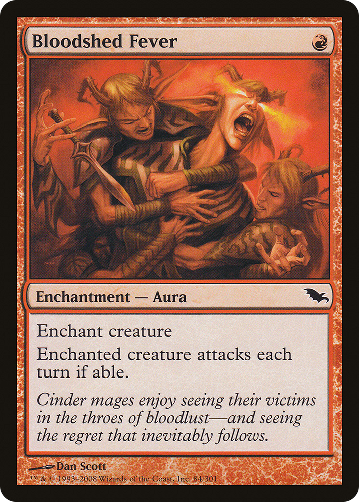 Bloodshed Fever (SHM-084) - Shadowmoor Foil