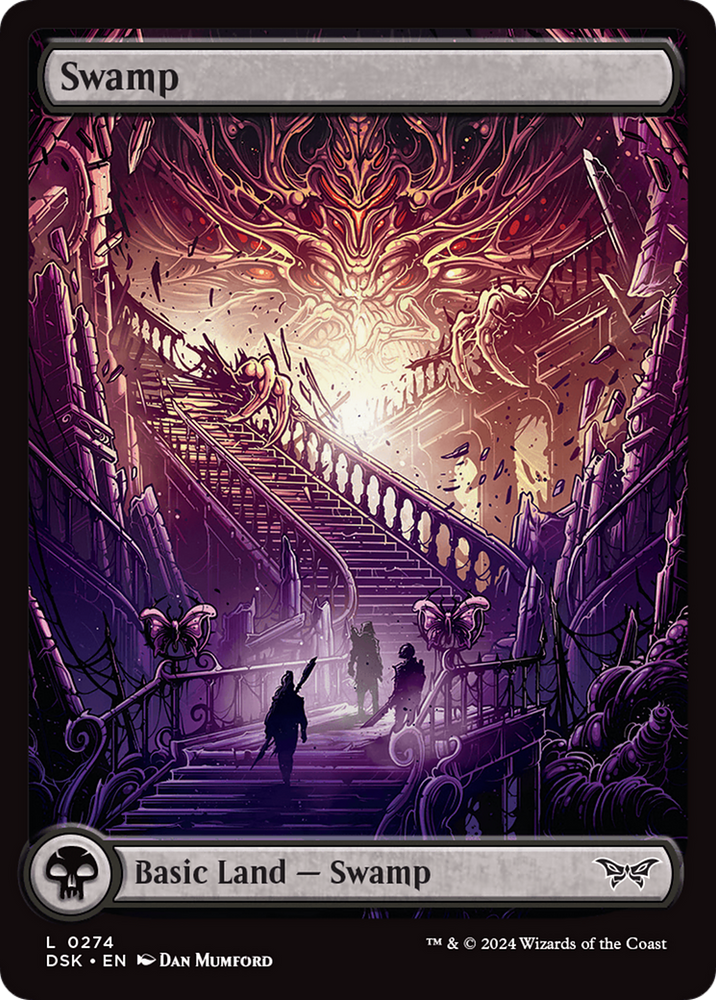 Swamp (274) - Full Art (DSK-274) - Duskmourn: House of Horror Foil