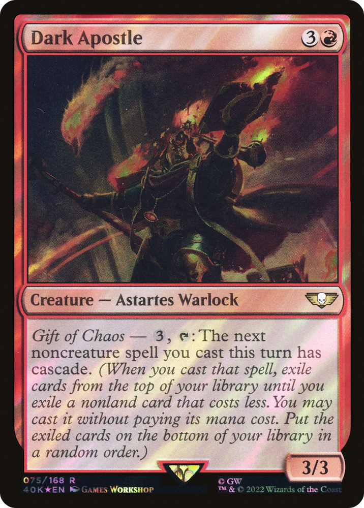 Dark Apostle (Surge Foil) (40K-75★) - Warhammer 40,000 Commander Foil