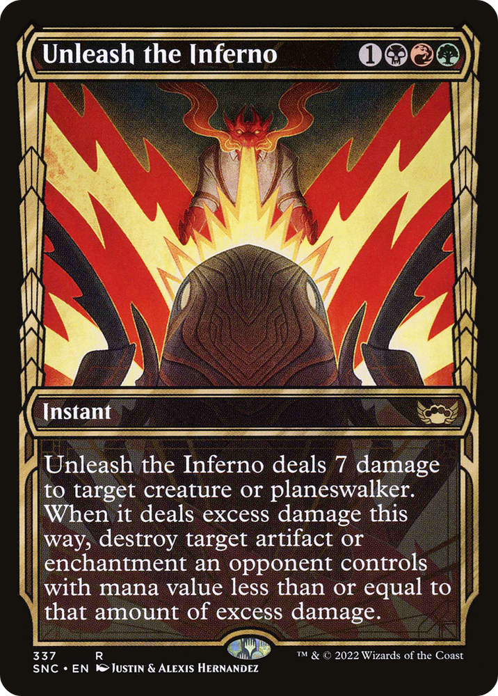 Unleash the Inferno (Showcase) (SNC-337) - Streets of New Capenna: (Showcase)