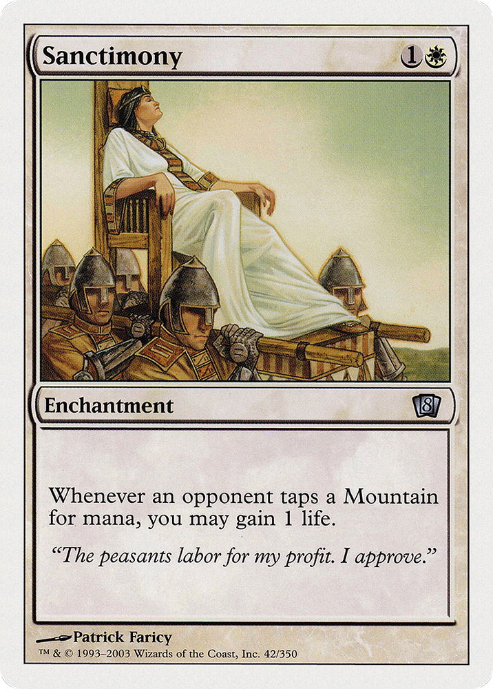 Sanctimony (8ED-042) - Eighth Edition