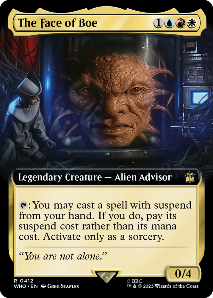 The Face of Boe (Extended Art) (WHO-412) - Doctor Who: (Extended Art) Foil