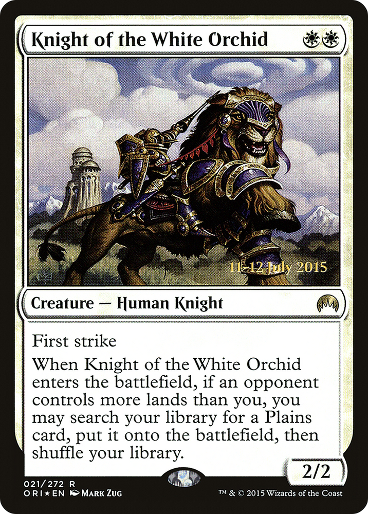 Knight of the White Orchid (PRE-21S) - Magic Origins Promos Foil