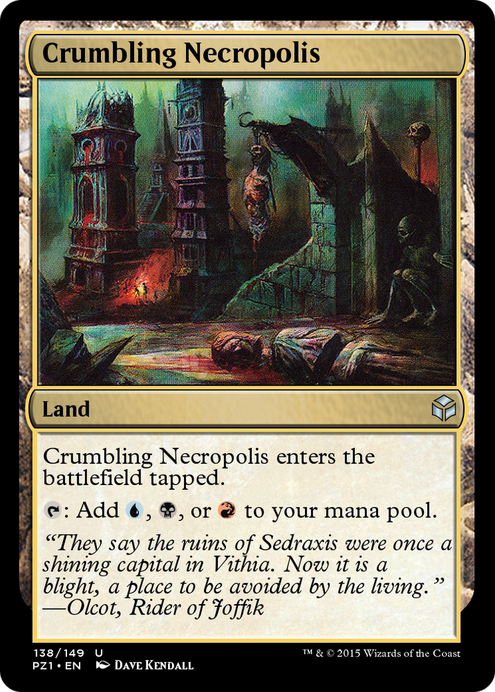 Crumbling Necropolis (PZ1-138) - Legendary Cube Prize Pack Foil