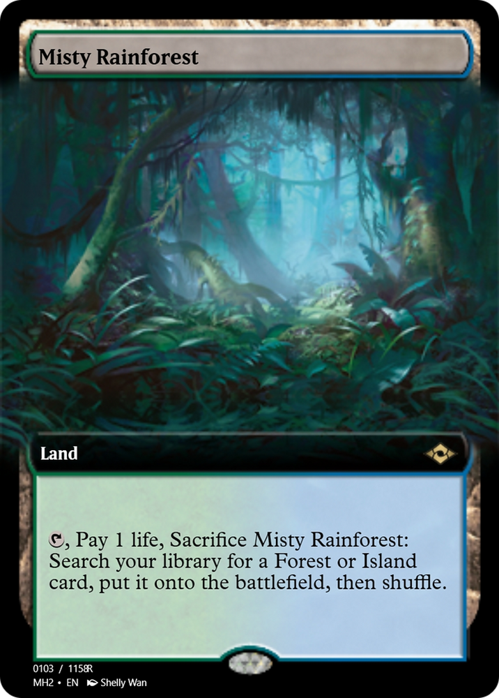 Misty Rainforest (PRM-91407) - Magic Online Promos