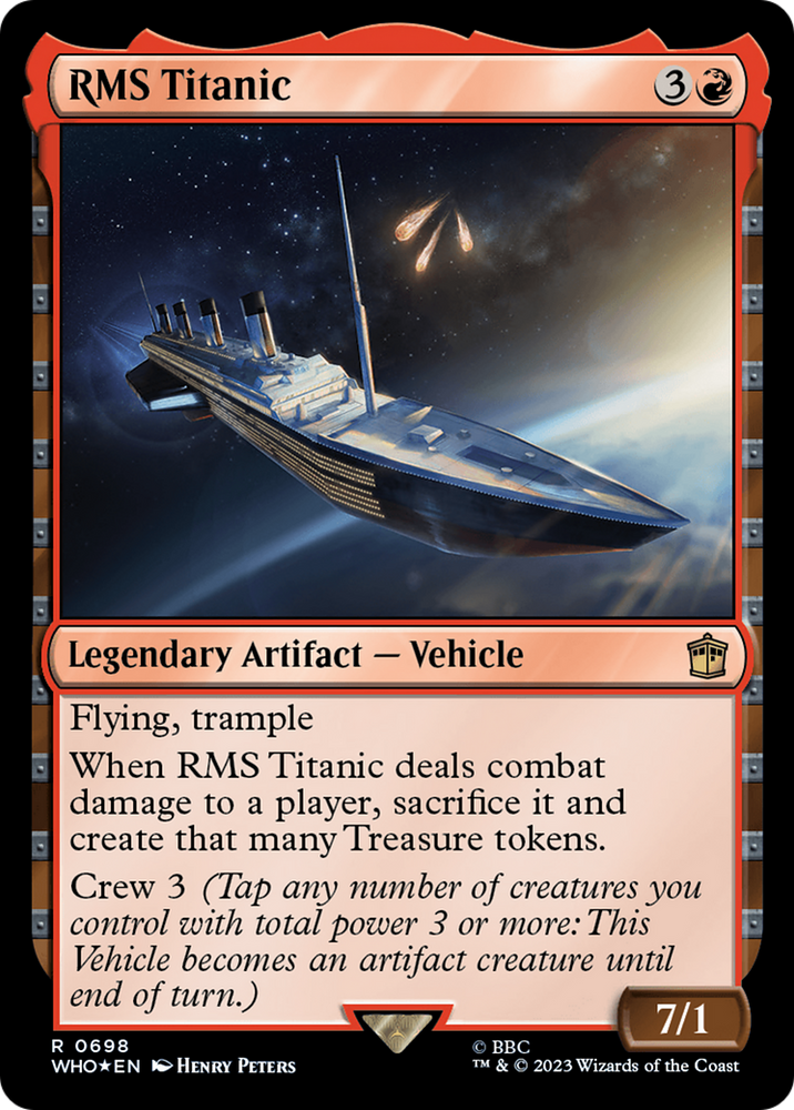 RMS Titanic (Surge Foil) (WHO-698) - Doctor Who Foil