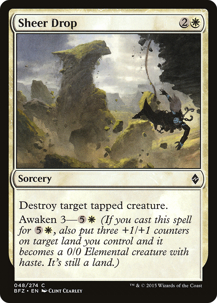 Sheer Drop (BFZ-048) - Battle for Zendikar