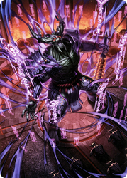 Hidetsugu, Devouring Chaos // Hidetsugu, Devouring Chaos (ANEO-056) - Neon Dynasty Art Series (Borderless) Foil