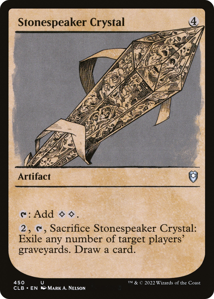 Stonespeaker Crystal (Showcase) (CLB-450) - Commander Legends: Battle for Baldur's Gate: (Showcase) Foil