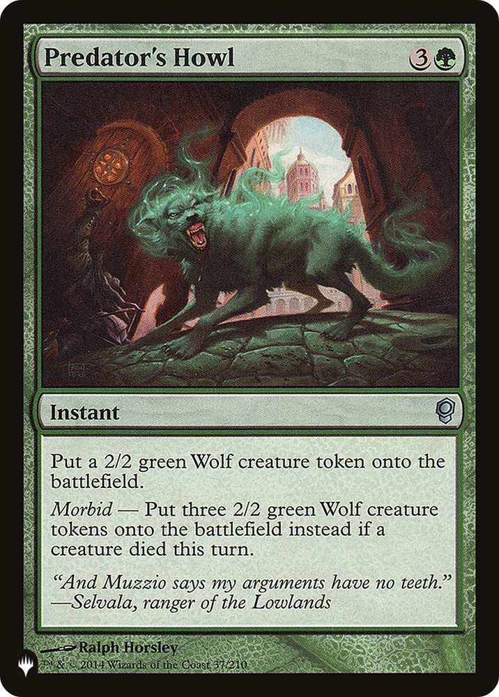 Predator's Howl (LIST-CNS-37) - The List