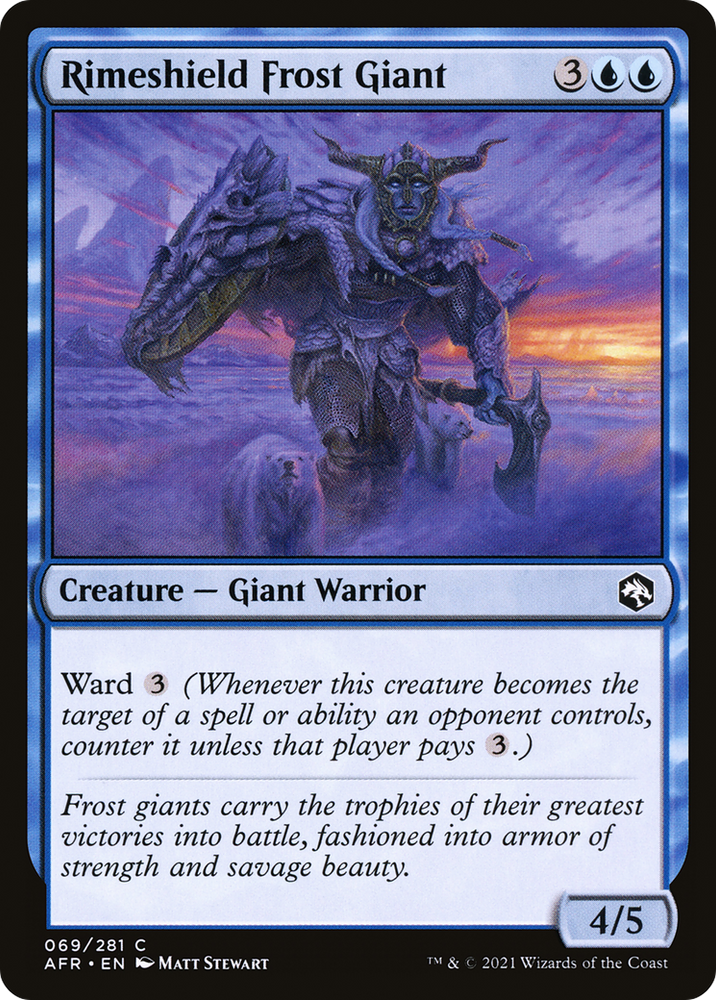 Rimeshield Frost Giant (AFR-069) - Adventures in the Forgotten Realms