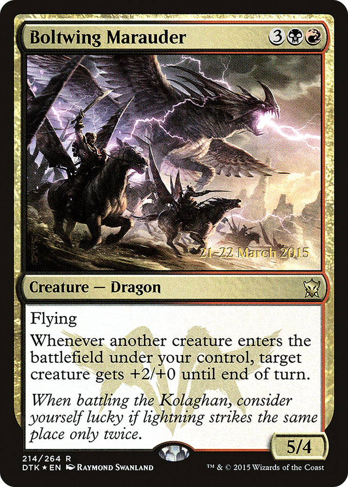 Boltwing Marauder (PRE-214) - Dragons of Tarkir Promos Foil