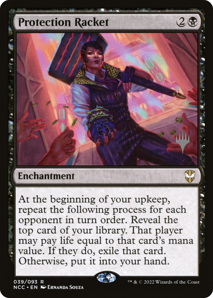 Protection Racket (PPSNC-39P) - New Capenna Commander Promos Foil
