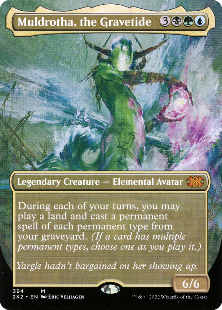 Muldrotha, the Gravetide (Borderless) (2X2-384) - Double Masters 2022 (Borderless)