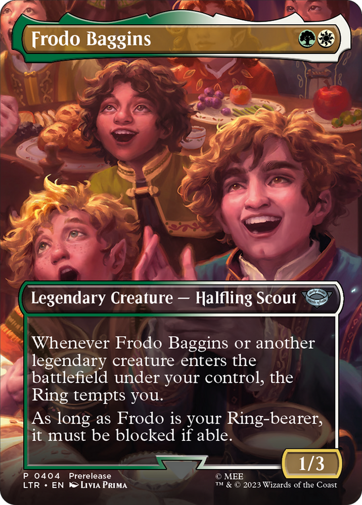 Frodo Baggins (Borderless) (LTR-404) - The Lord of the Rings: Tales of Middle-earth (Borderless) Foil