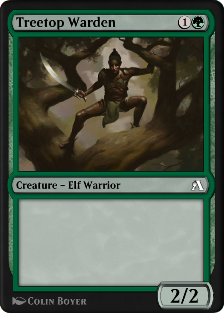 Treetop Warden (OANA-048) - Arena New Player Experience Cards