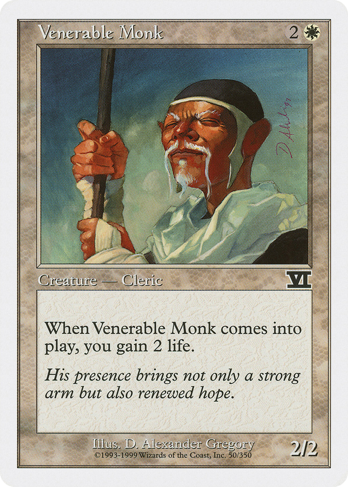 Venerable Monk (6ED-050) - Classic Sixth Edition