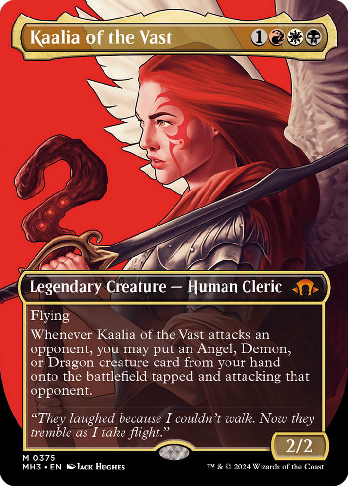 Kaalia of the Vast (Borderless) (0375) (MH3-375) - Modern Horizons 3 (Borderless) Foil