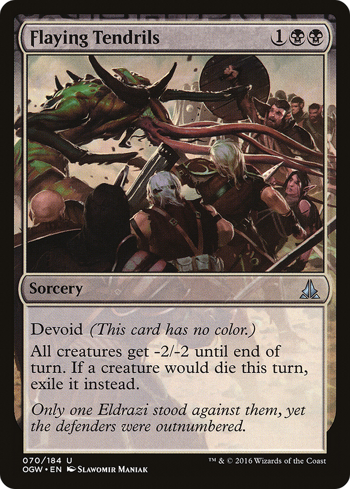 Flaying Tendrils (OGW-070) - Oath of the Gatewatch: (devoid)