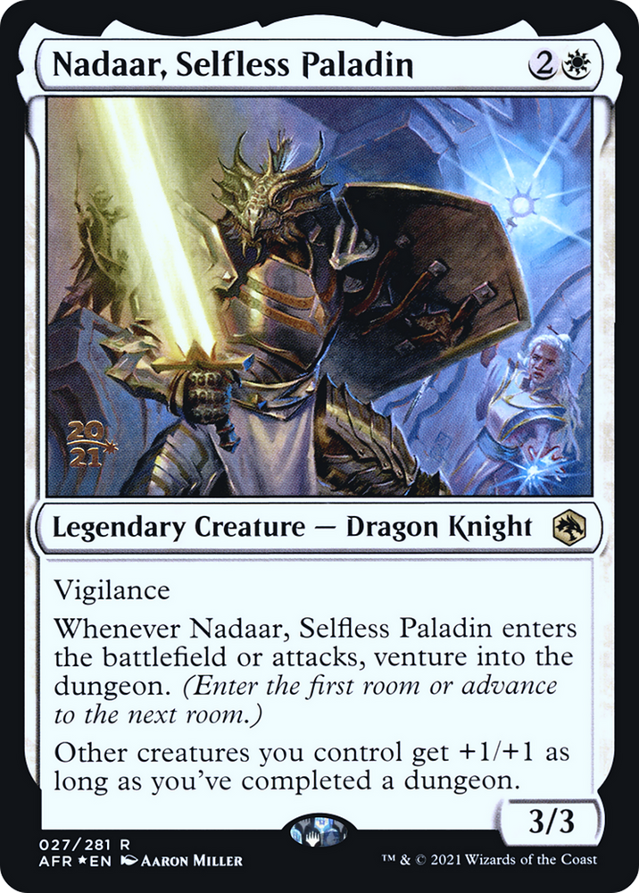 Nadaar, Selfless Paladin (PRE-027) - Adventures in the Forgotten Realms Promos Foil