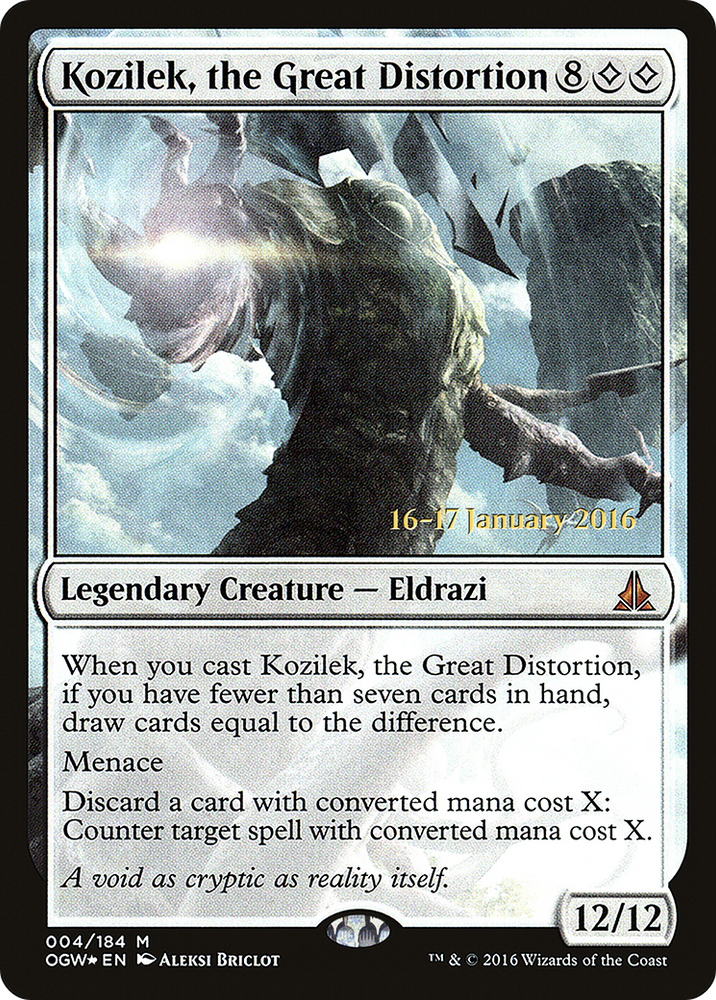 Kozilek, the Great Distortion (PRE-04S) - Oath of the Gatewatch Promos Foil