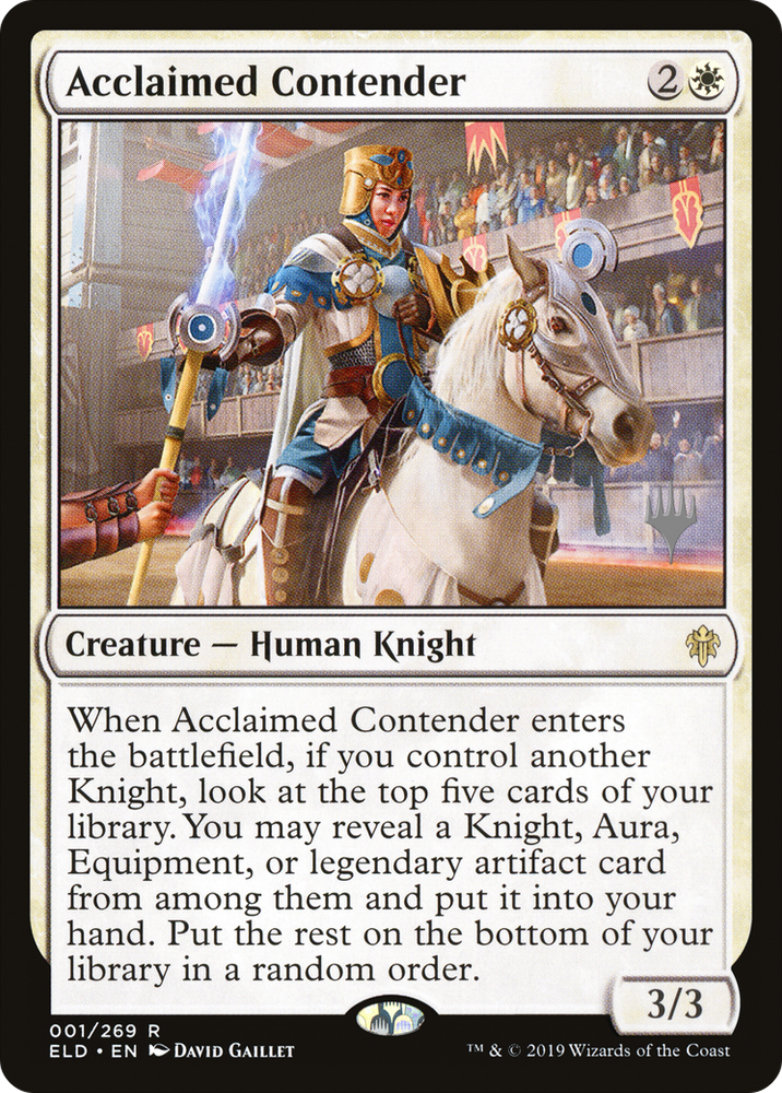 Acclaimed Contender (PPELD-01P) - Throne of Eldraine Promos Foil