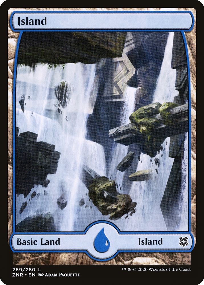 Island (269) - Full Art (ZNR-269) - Zendikar Rising: (Full Art) Foil