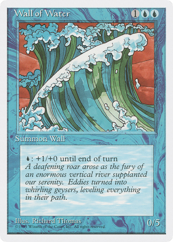 Wall of Water (4ED-) - Fourth Edition