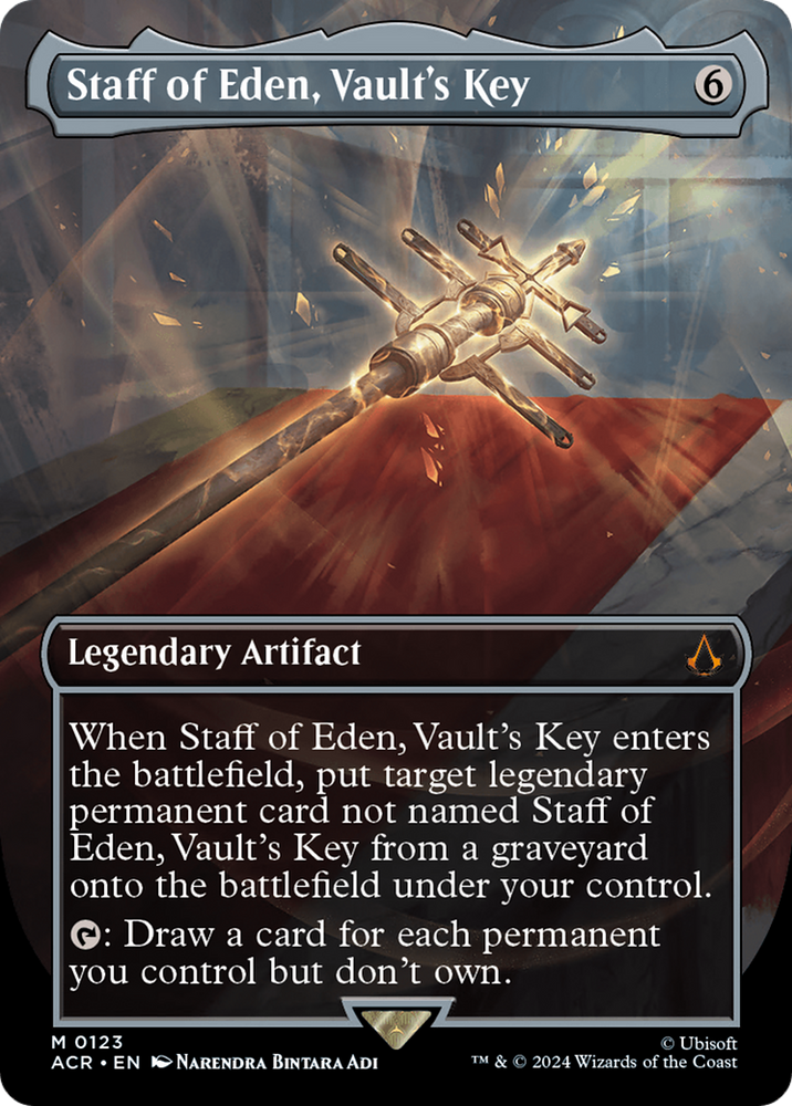 Staff of Eden, Vault's Key (Borderless) (ACR-123) - Assassin's Creed (Borderless) Foil
