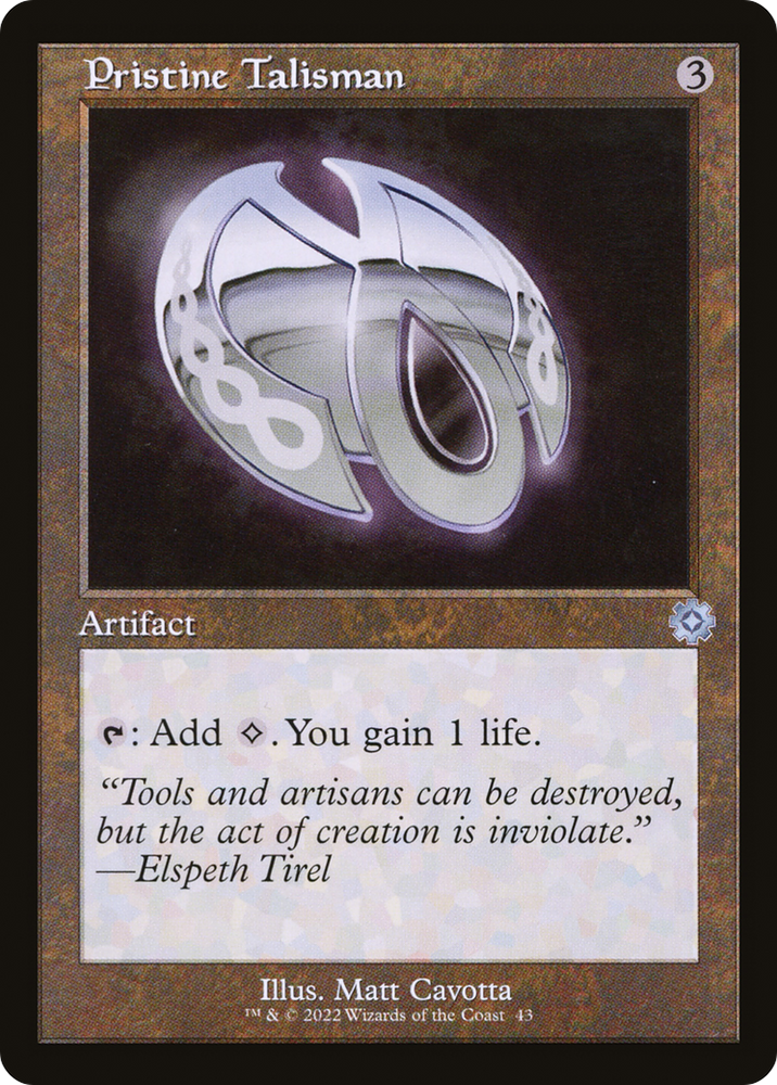 Pristine Talisman (BRR-043) - The Brothers' War Retro Artifacts Foil