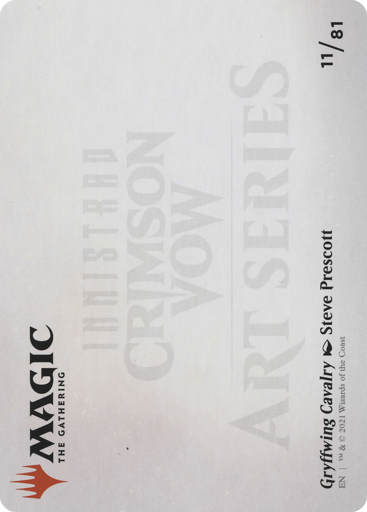 Gryffwing Cavalry // Gryffwing Cavalry (AVOW-011) - Crimson Vow Art Series (Borderless)