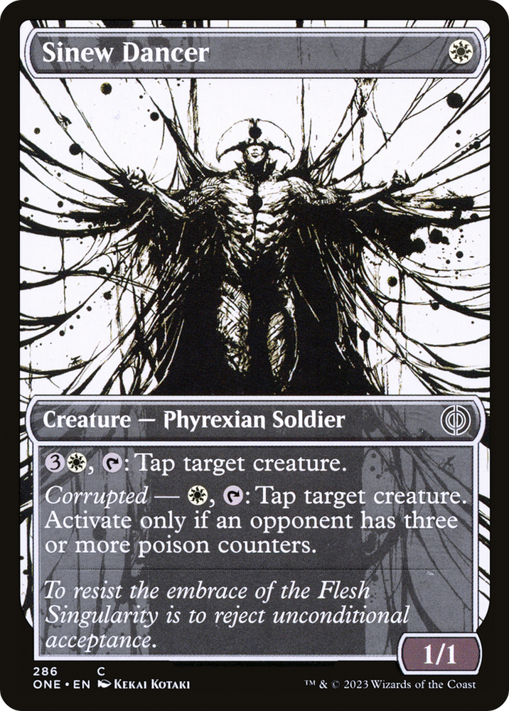 Sinew Dancer (Showcase) (ONE-286) - Phyrexia: All Will Be One: (Showcase) Foil