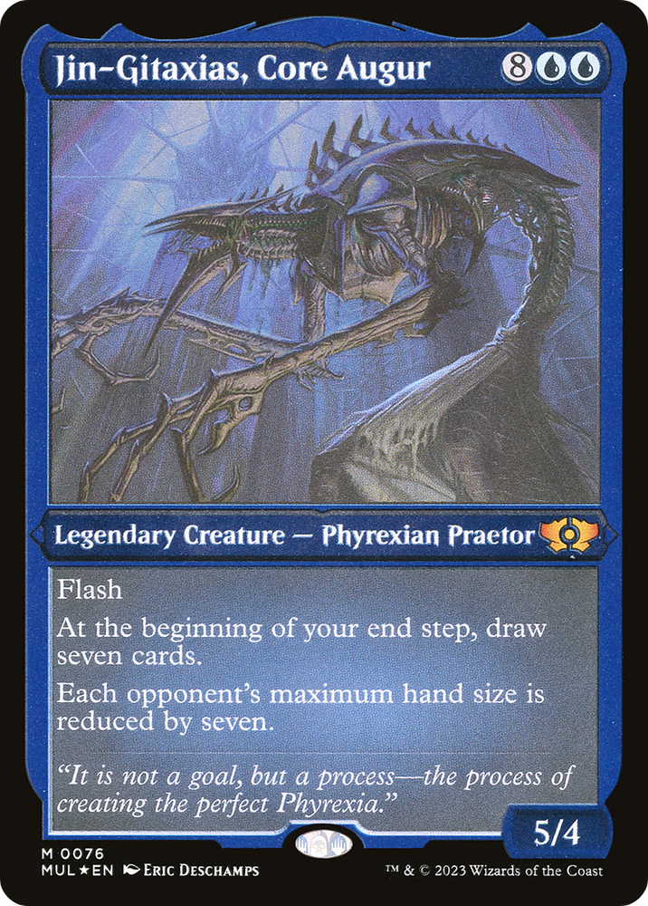 Jin-Gitaxias, Core Augur (Foil Etched) (MUL-076) - Multiverse Legends Foil