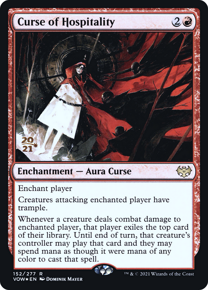 Curse of Hospitality (PRE-152S) - Innistrad: Crimson Vow Promos Foil