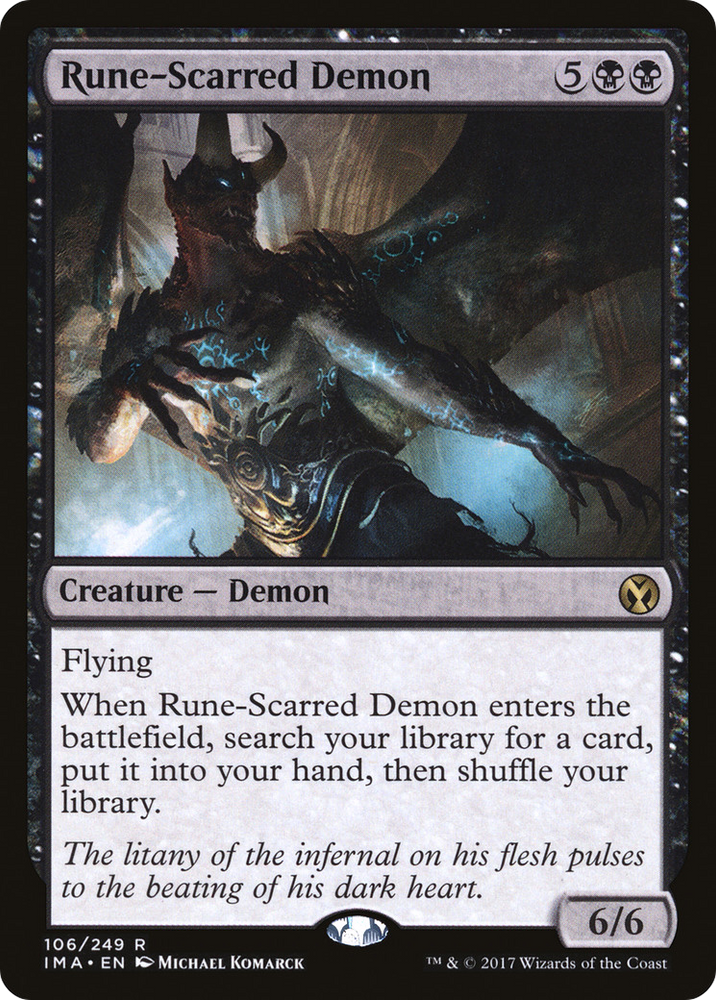Rune-Scarred Demon (IMA-106) - Iconic Masters Foil